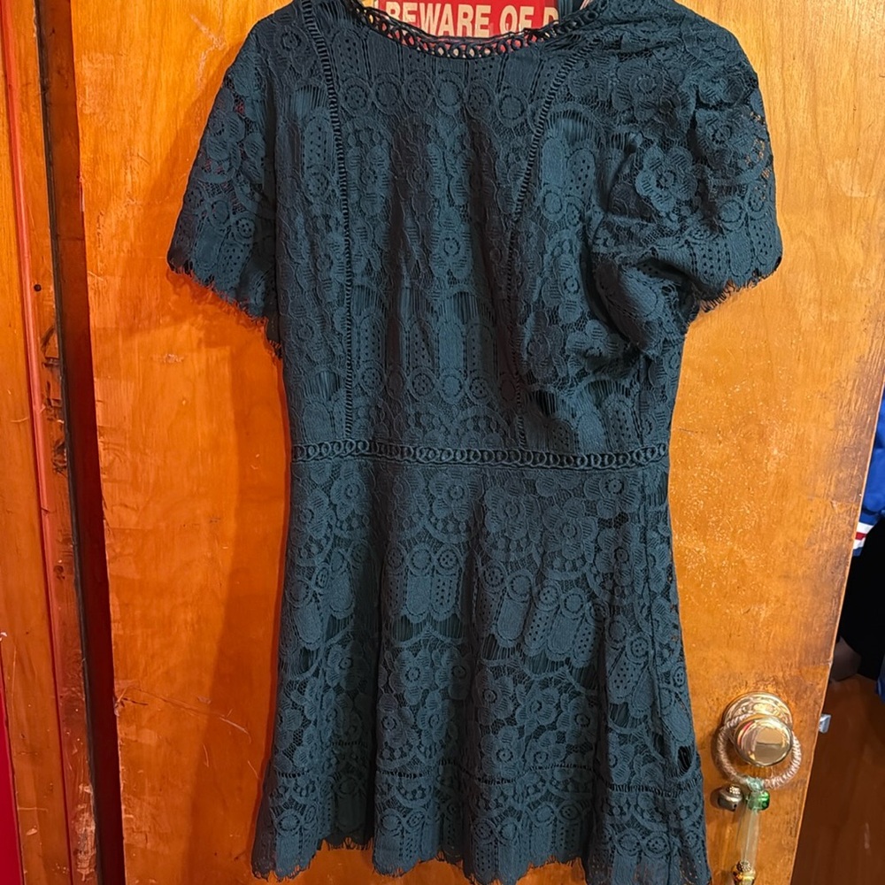 Blu Pepper Blue One Shoulder Peplum Dress